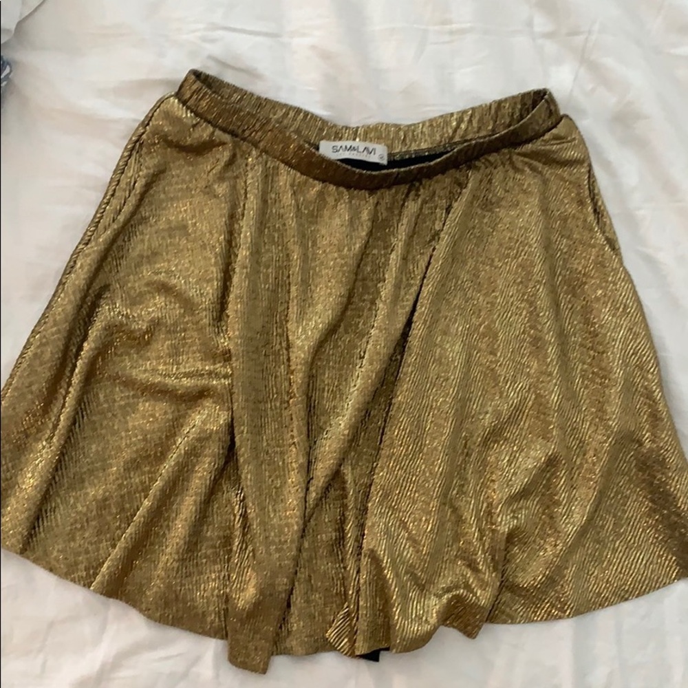 Gold skirt